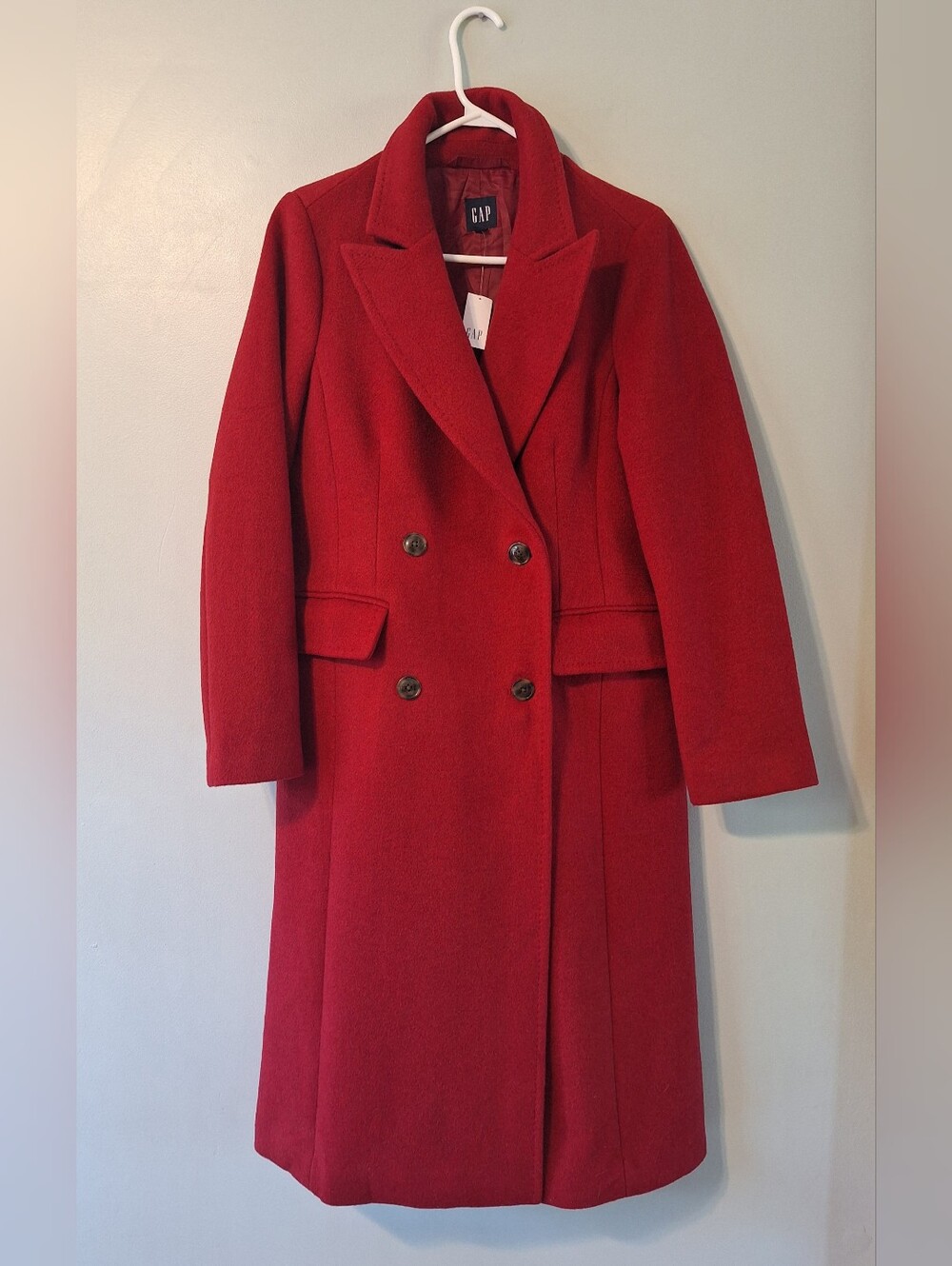 GAP Chesterfield Coat - Sled Red - S - Picture 4 of 16